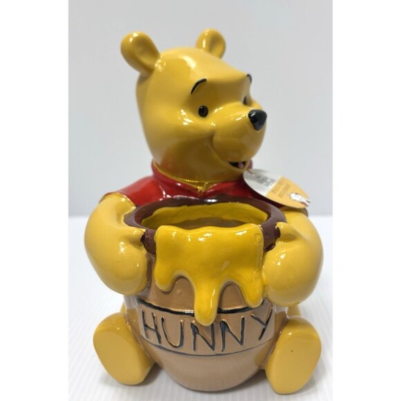 Winnie the Pooh Hunny Pot Pencil Cup Holder Disney Desk Organizer Brand New - Picture 1 of 9
